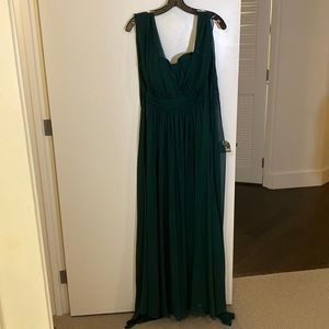 Birdy grey Grace bridesmaids dress in emerald worn once